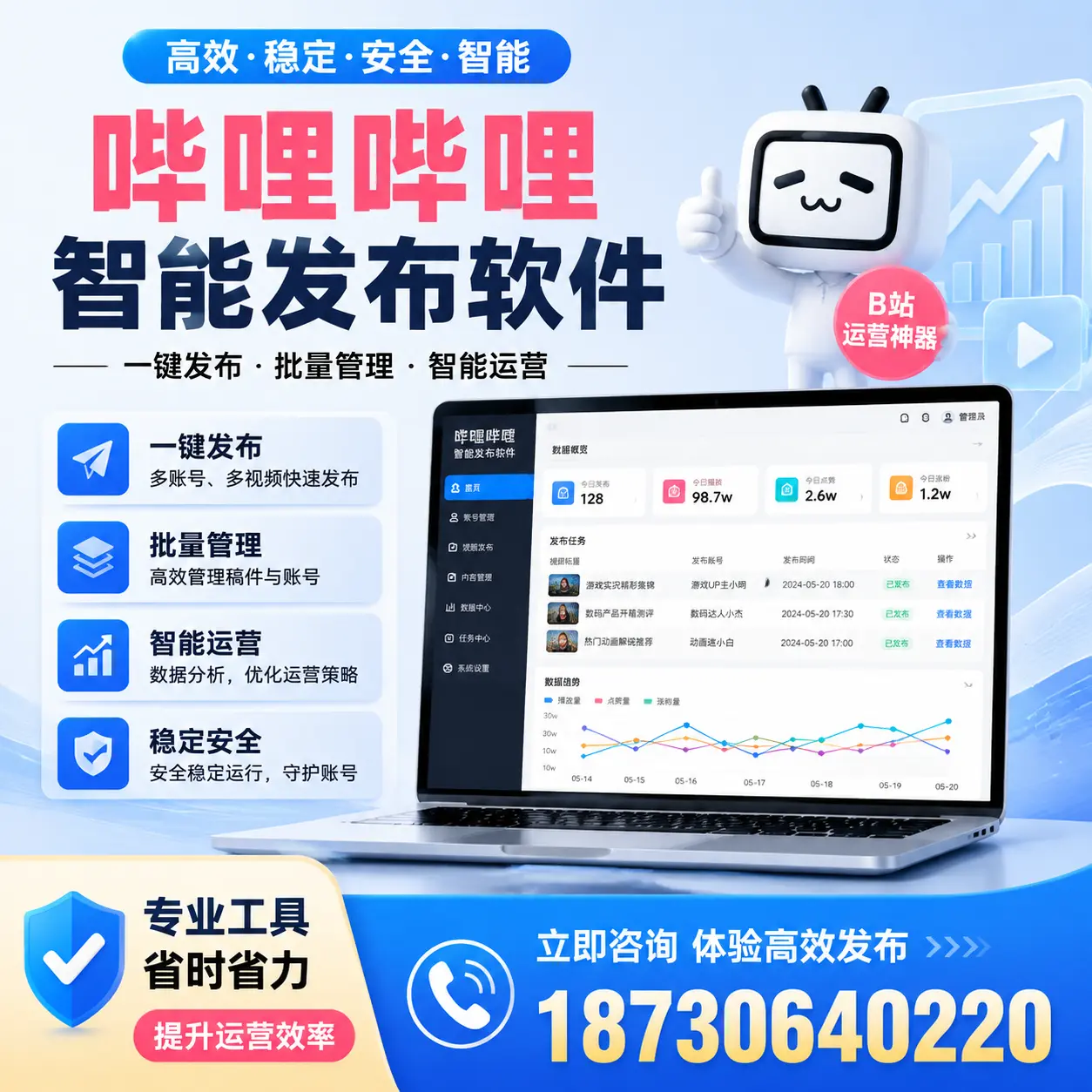 解密哔哩哔哩智能发布软件：功能与优势分析在白山